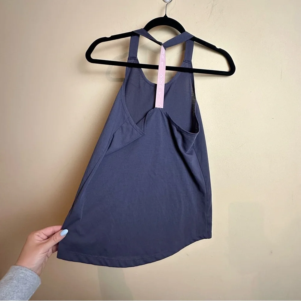 Nike Training Elastika Tank Top in Purple with Pink Accents Womens Size XS - Picture 8 of 16